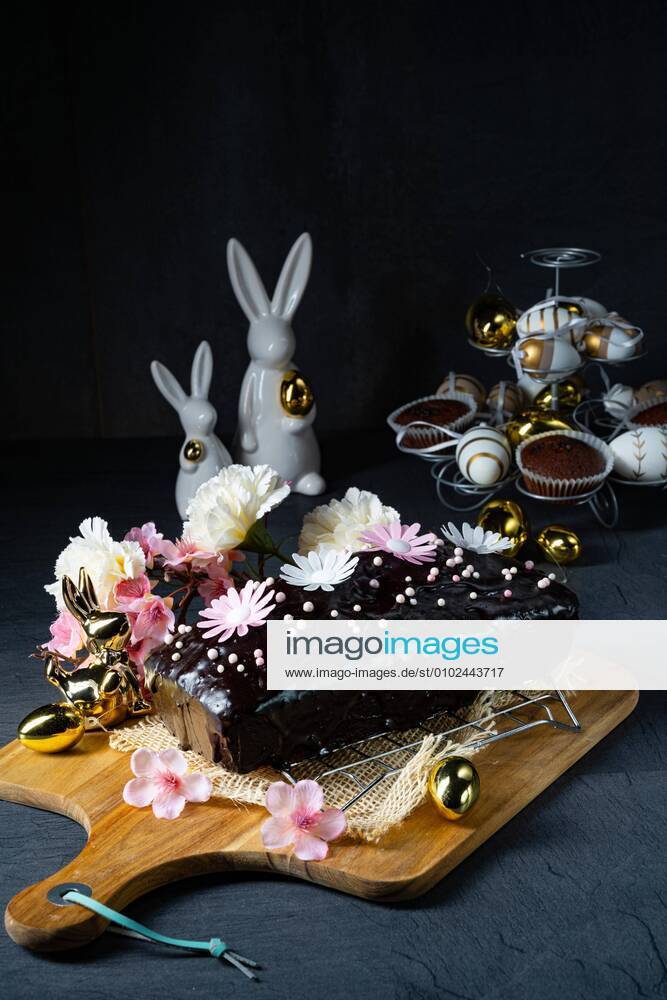 Delicious Easter homemade chocolate cake