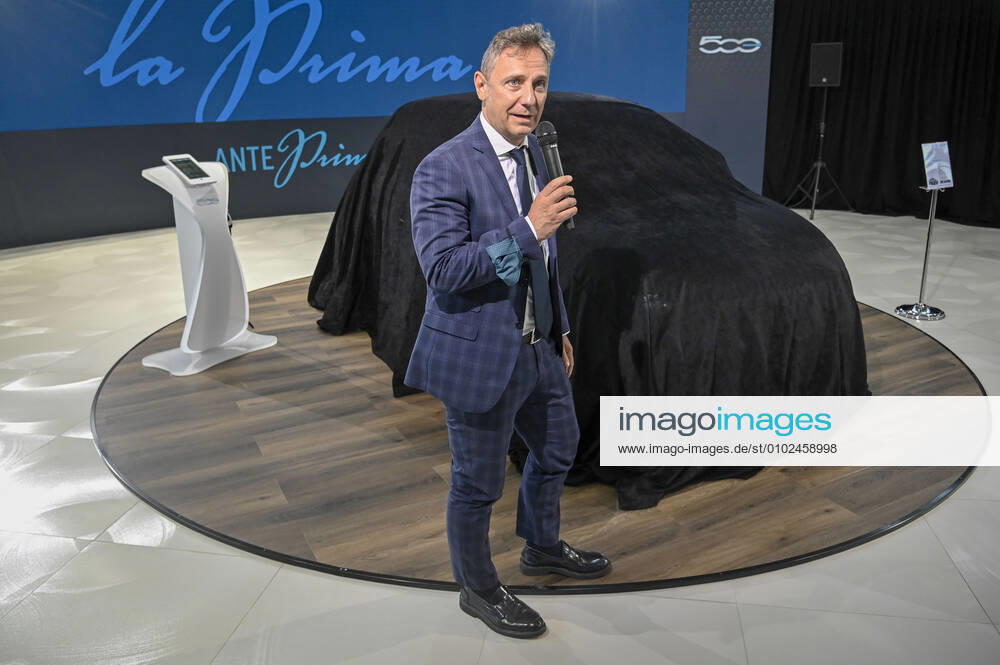Turin. Absolute preview of the FIAT 500e electric car In the picture: