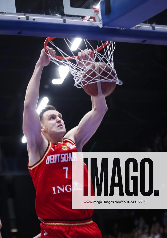 Johannes Voigtmann of Germany during the FIBA Basketball World Cup 2023 qualifying group J match between Finland and Germany at the Metro Areena on 27. February 2023 in Espoo, Finland. (Kalle Parkkinen Newspix24)