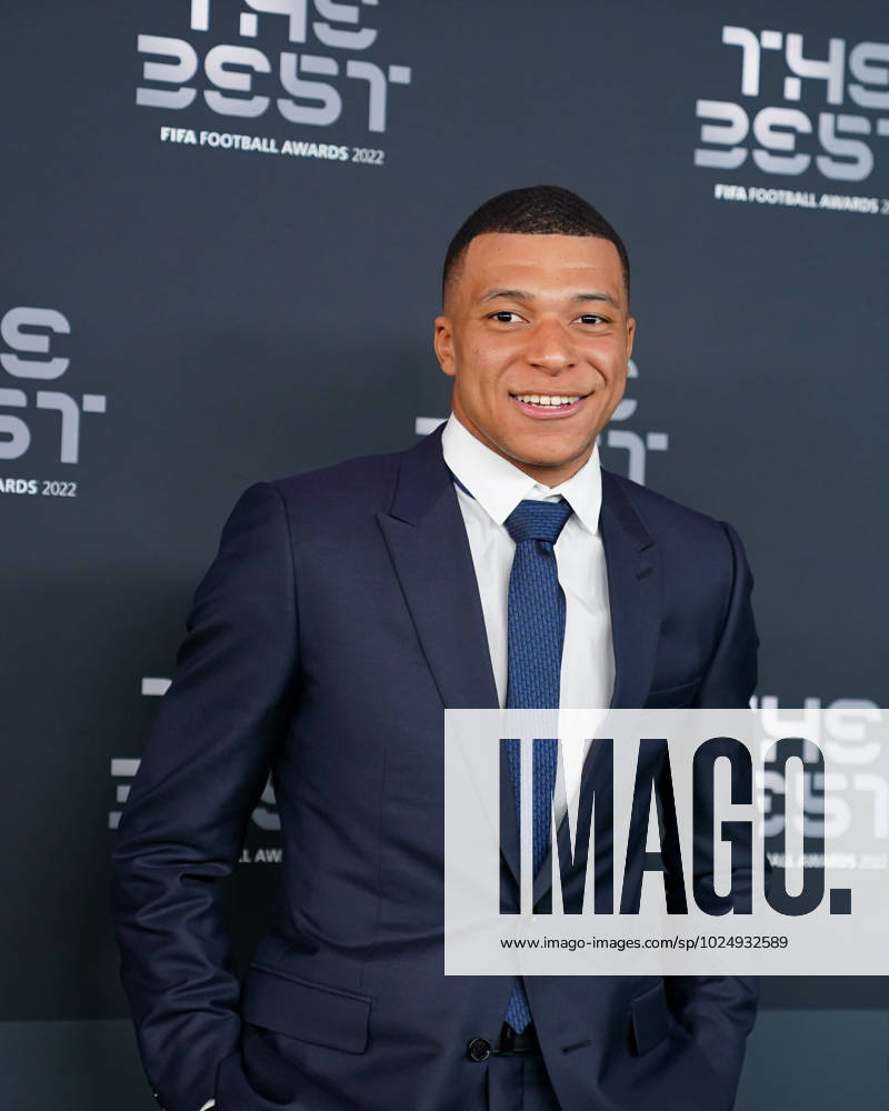 Paris, France, February 27th 2023: France and PSG attacker Kylian Mbappà arrives at the The Best FIFA Football Awards 2022 at Salle Pleyel in Paris, France. (Daniela Porcelli SPP)