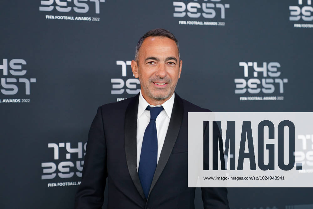 Paris, France, February 27th 2023: Youri Djorkaeff (former french football player) on the green carpet at arrival during the The Best FIFA Football Awards 2022 at Salle Pleyel in Paris, France. (Daniela Porcelli SPP)