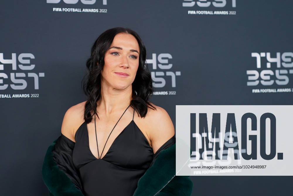 Paris, France, February 27th 2023: Lucy Bronze (football player of England and Barcelona) on the green carpet at arrivals during the The Best FIFA Football Awards 2022 at Salle Pleyel in Paris, France. (Daniela Porcelli SPP)