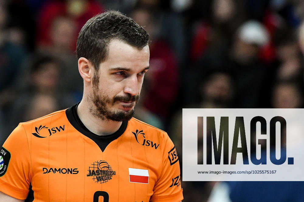 GER, 2023 CEV Volleyball Champions League, VfB Friedrichshafen (GER) vs Jastrzebski Wegiel (POL) 09.03.2023, ratiopharm Arena, Neu-Ulm, GER, 2023 CEV Volleyball Champions League, VfB Friedrichshafen (GER) vs Jastrzebski Wegiel (POL), Viertelfinale, im Bild Benjamin Toniutti (Jastrzebski, 6)