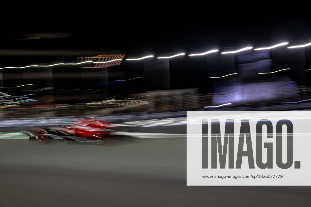 JEDDAH, SAUDI ARABIA: Charles Leclerc, racing for the Ferrari team during the 2023 Formula 1 Saudi Arabian Grand Prix at the Jeddah Corniche Circuit in Jeddah, Saudi Arabia