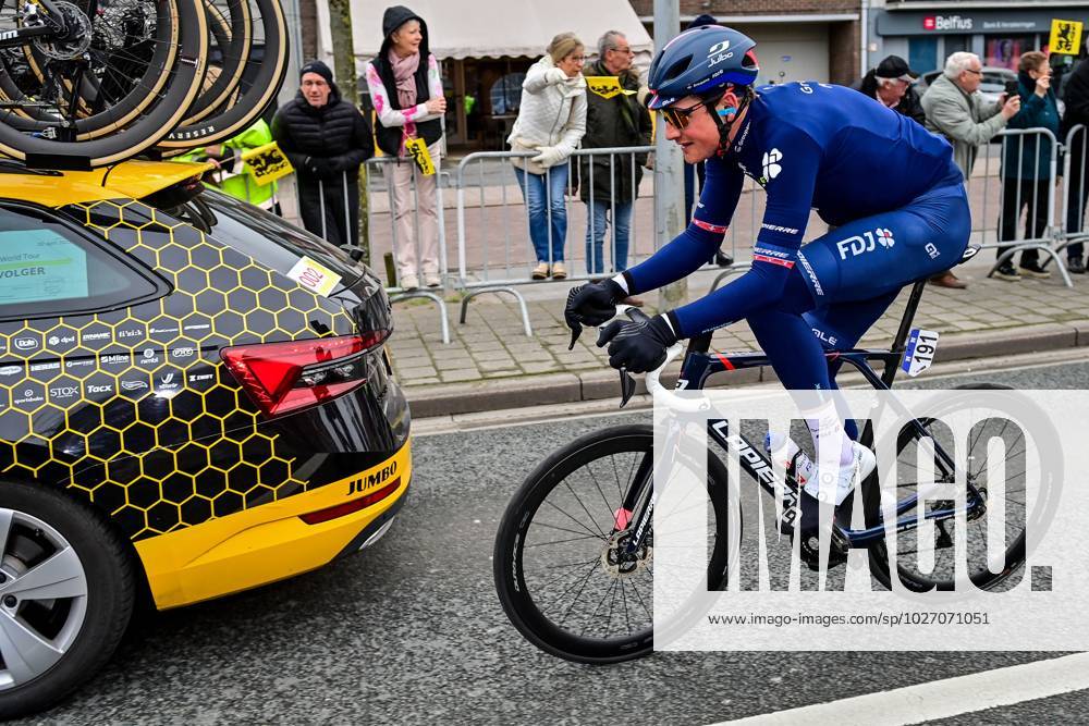 Swiss Stefan Kung of Groupama-FDJ pictured in action during the men s race of the Ronde van Vlaanderen Tour des Flandres Tour of Flanders one day cycling event, 273,4km from Brugge to Oudenaarde, Sunday 02 April 2023. DIRKxWAEM x64035979x