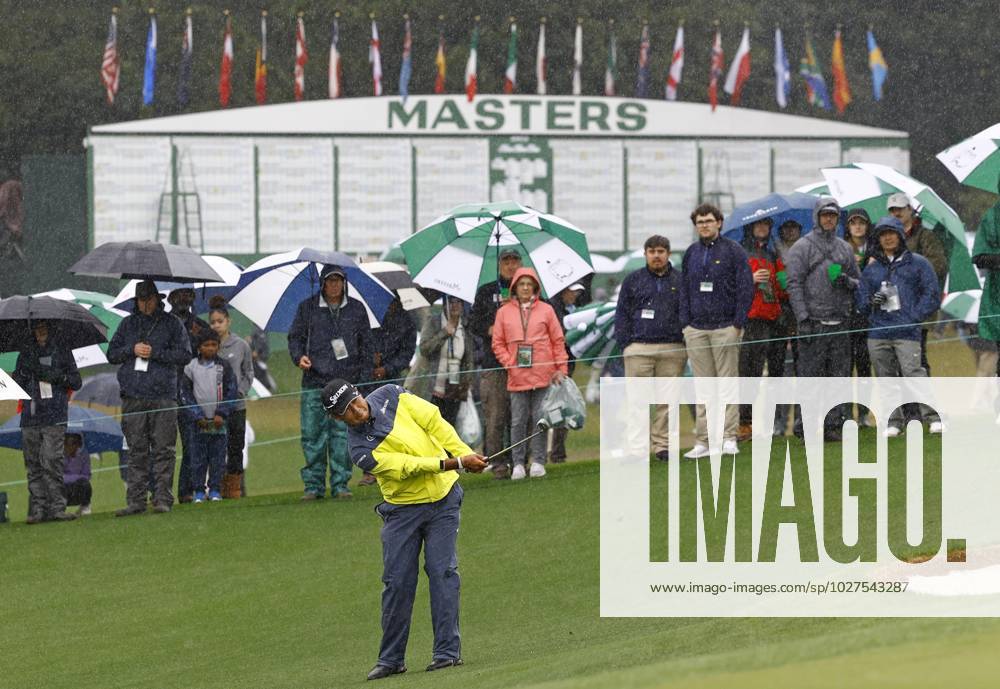 Golf: Masters Tournament Japan s Hideki Matsuyama plays a shot on the ninth hole during the third round of the Masters Tournament at Augusta National Golf Club in Augusta, Georgia, on April 8, 2023. A14AA0001414707P