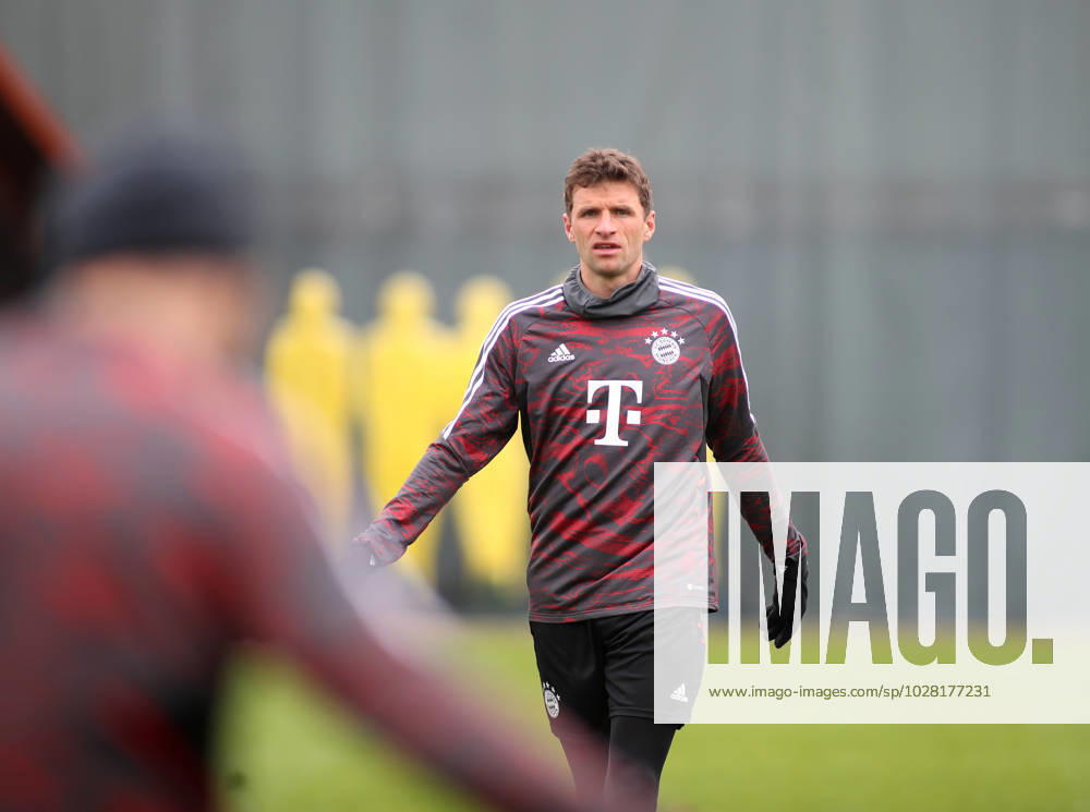 München, Deutschland 18. April 2023: Fussball, Herren, Saison 2022 2023, FC Bayern München, Säbener Strasse, Trainingsgelände, Training, Abschlusstraining Thomas Müller, Mueller (FC Bayern München)