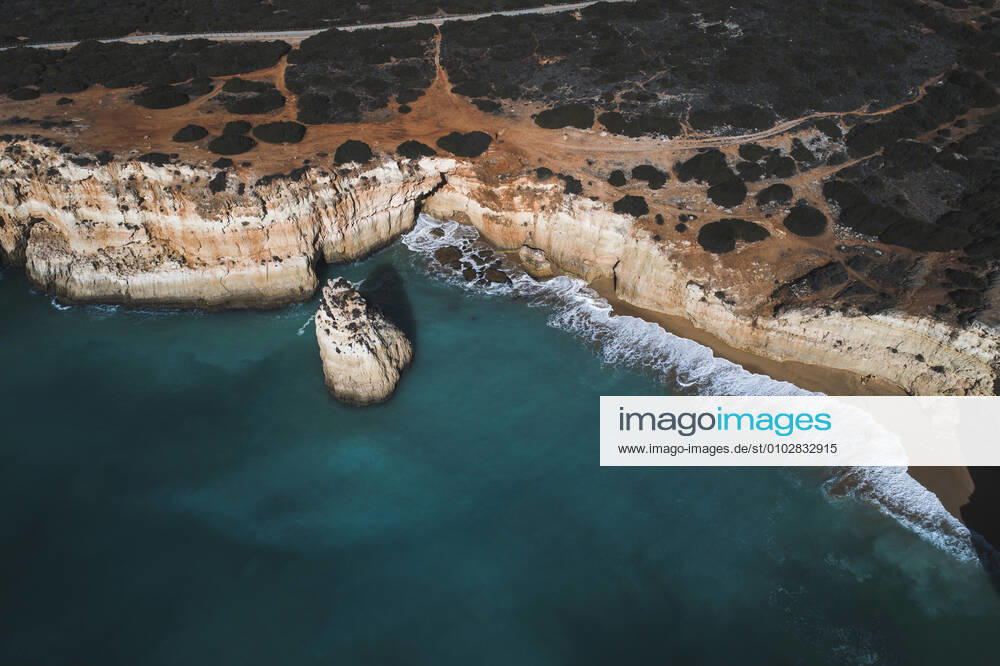 Algarve Beach from aerial view Portugal, Faro District, Porches CR_NEAN200722B-448816-01