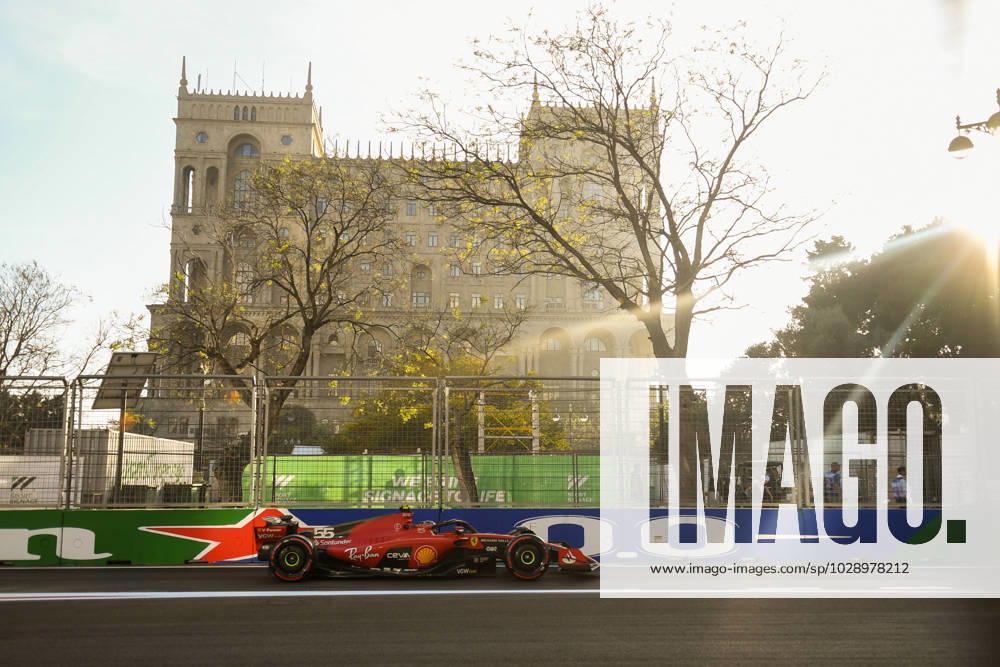 Formel 1 GP Baku Azerbaijan. Freitag 28.04.2023 Carlos Sainz (ESP) Scuderia Ferrari; Formel 1 GP Baku Azerbaijan. Freitag 28.04.2023