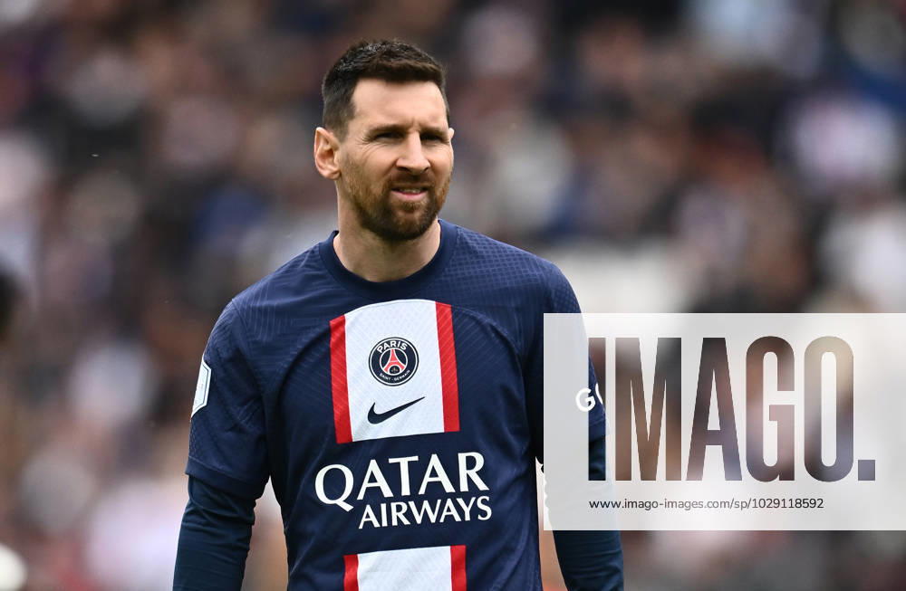 Lionel Messi of PSG during the Ligue 1 match between Paris Saint-Germain and FC Lorient at Parc des Princes on April 30, 2023 in Paris, Paris Saint-Germain v FC Lorient - Ligue 1 Uber Eats