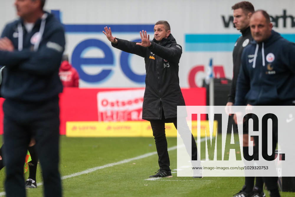 Trainer Mersed Selimbegovic (Regensburg) ; GER, FC Hansa Rostock vs. SSV Jahn Regensburg, Fussball, 2. Bundesliga, 31. Spieltag, Spielzeit 2022 2023, 06.05..2023, DFL REGULATIONS PROHIBIT ANY USE OF PHOTOGRAPHS AS IMAGE SEQUENCES AND OR QUASI-VIDEO, GER, FC Hansa Rostock vs. SSV Jahn Regensburg, Fussball, 2. Bundesliga, 31. Spieltag, Spielzeit 2022 2023, 06.05..2023 Rostock
