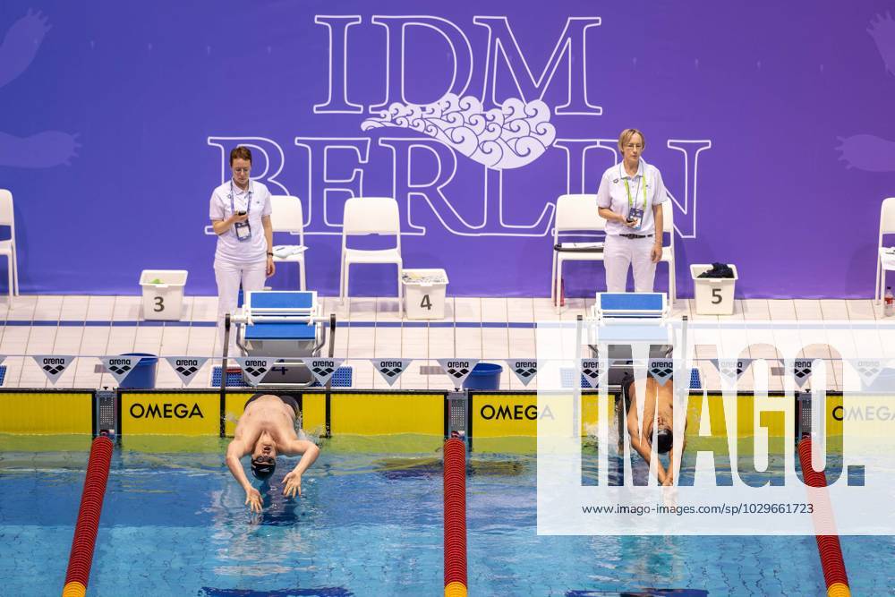 Schwimmen Berlin 11.05.2023 Paraschwimmen Para Schwimmen IDM 2023 Start Feature Rücken