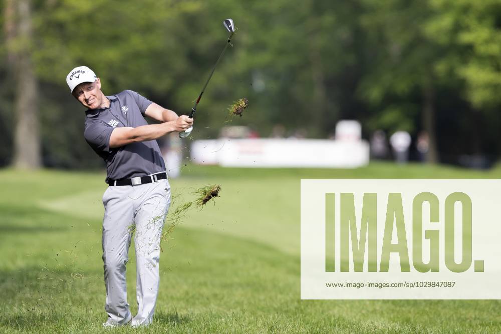 Swedish Simon Forsstrom pictured in action during the Soudal Open golf tournament in Schilde, Sunday 14 May 2023. KRISTOFxVANxACCOM x67285033x