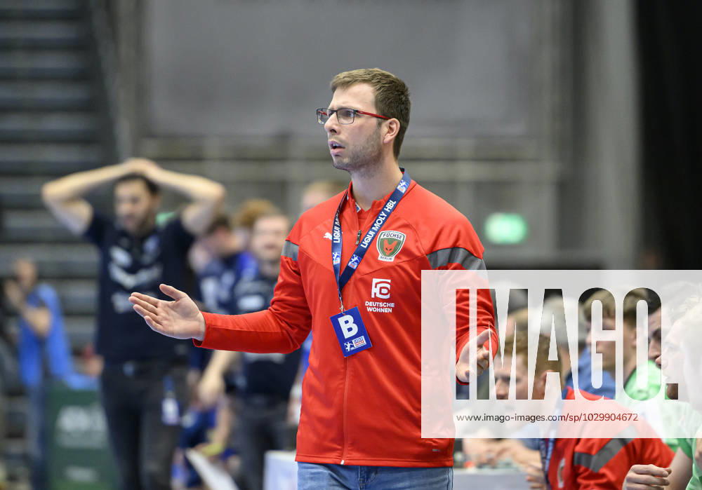 Trainer Jaron SIEWERT (B) Gestik, geste, Handball 1. Bundesliga, 30. Spieltag, Bergischer HC (BHC) - Fuechse Berlin (B) 34:30, am 14.05.2023 in Duesseldorf Deutschland. ÂÂ