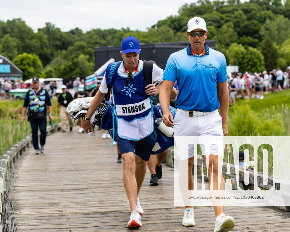 HENRIL STENSON walks between holes during the final round of the LIV Golf DC event at Trump National Golf Club. Potomac Falls USA - ZUMAb237 20230528_znp_b237_014