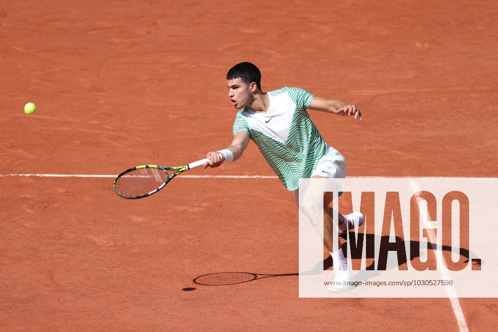 Carlos Alcaraz, ESP, during second round of 2023 French Open at Roland Garros, Paris, 31 05 2023; -
