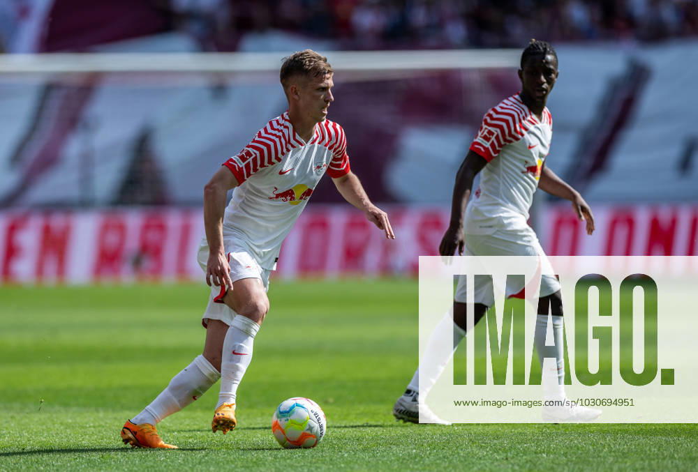 Leipzigs Dani Olmo. Fussball 1. Bundesliga, 34. Spieltag: RB Leipzig - FC Schalke 04 4:2. 27. Mai 2023: Leipzig, Red Bull Arena. RB Leipzig - FC Schalke 04 4:2