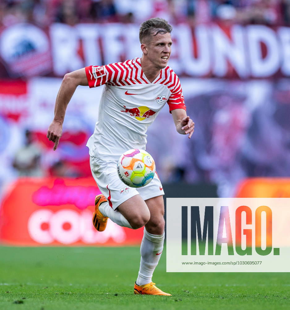 Leipzigs Dani Olmo. Fussball 1. Bundesliga, 34. Spieltag: RB Leipzig - FC Schalke 04 4:2. 27. Mai 2023: Leipzig, Red Bull Arena. RB Leipzig - FC Schalke 04 4:2