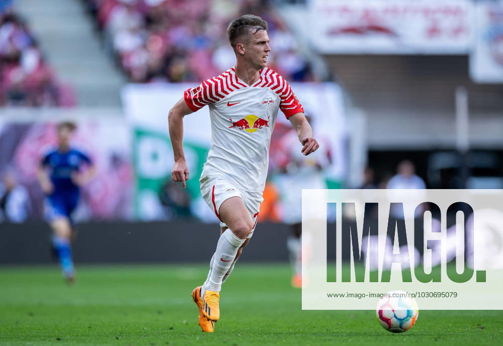 Leipzigs Dani Olmo. Fussball 1. Bundesliga, 34. Spieltag: RB Leipzig - FC Schalke 04 4:2. 27. Mai 2023: Leipzig, Red Bull Arena. RB Leipzig - FC Schalke 04 4:2