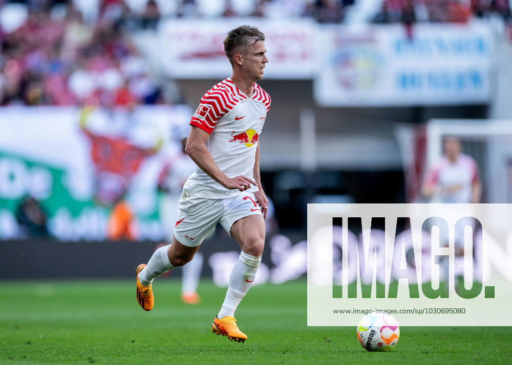 Leipzigs Dani Olmo. Fussball 1. Bundesliga, 34. Spieltag: RB Leipzig - FC Schalke 04 4:2. 27. Mai 2023: Leipzig, Red Bull Arena. RB Leipzig - FC Schalke 04 4:2