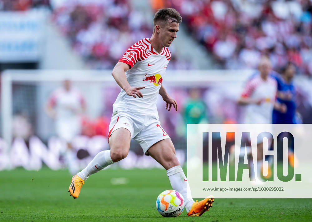 Leipzigs Dani Olmo. Fussball 1. Bundesliga, 34. Spieltag: RB Leipzig - FC Schalke 04 4:2. 27. Mai 2023: Leipzig, Red Bull Arena. RB Leipzig - FC Schalke 04 4:2