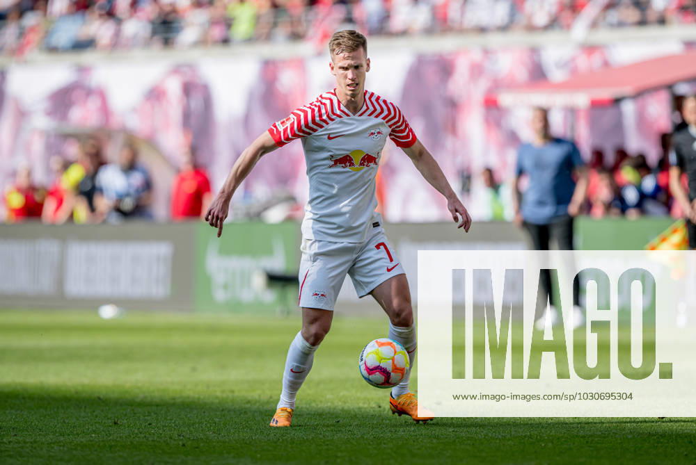 Leipzigs Dani Olmo. Fussball 1. Bundesliga, 34. Spieltag: RB Leipzig - FC Schalke 04 4:2. 27. Mai 2023: Leipzig, Red Bull Arena. RB Leipzig - FC Schalke 04 4:2
