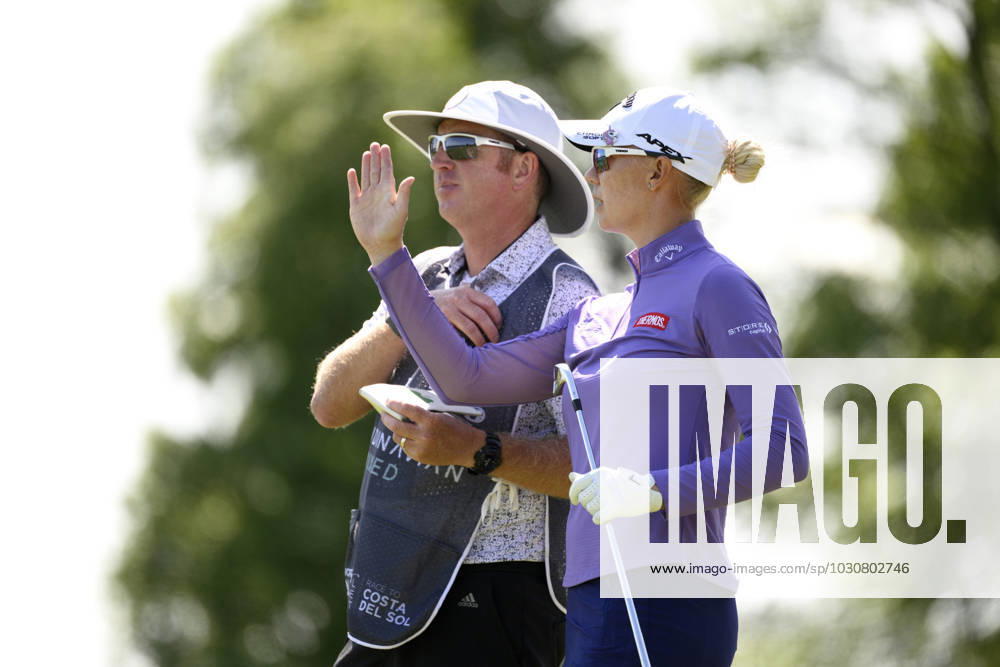 STOCKHOLM 20230610 Madelene Sagström, Sverige, under tredje rundan i Europatourtävlingen Scandinavian Mixed pa Ullna. STOCKHOLM SVERIGE GOLF