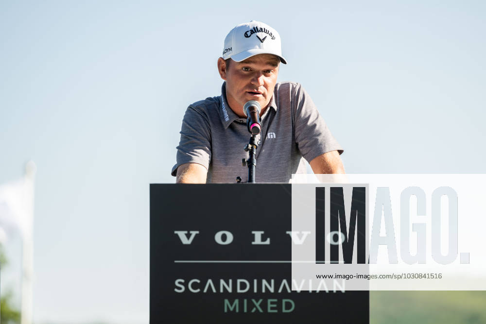 Dale Whitnell of England at the award ceremony after the fourth round of the Scandinavian Mixed golf tournament on June 11, 2023 in Akersberga. Photo: Emma Wallskog BILDBYRAN COP 320 EW0211 golf scandinavian mixed day 4 bbeng