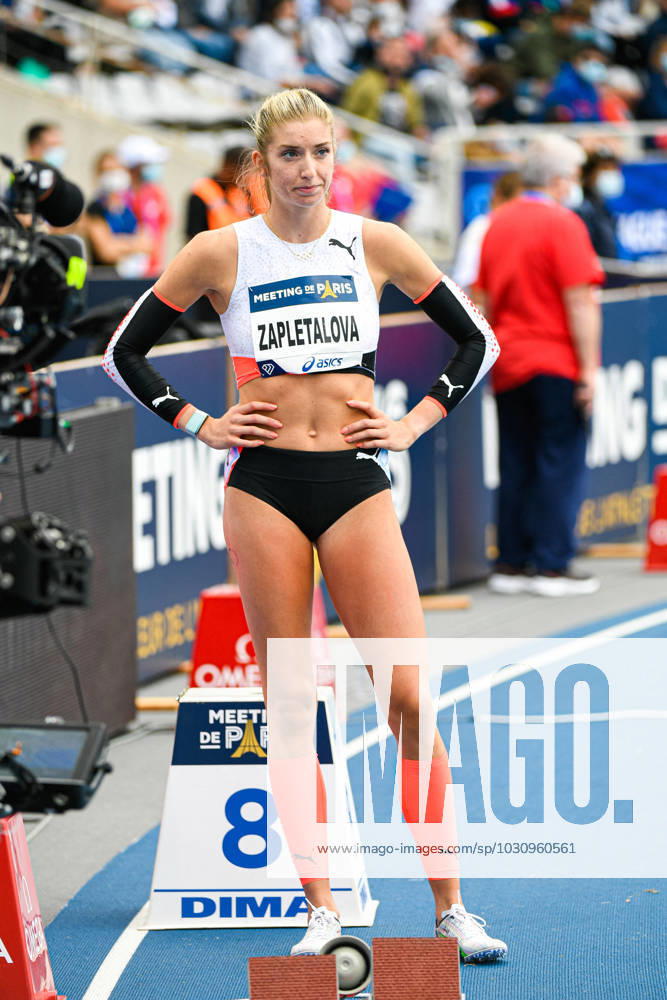 Meeting De Paris Athletics Event Emma Zapletalova (Women s 400m Hurdles) of Slovakia competes during the IAAF Wanda Diamond League, Meeting de Paris Athletics event on August 28, 2021 at Charlety stadium in Paris, France. Photo by Victor Joly ABACAPRESS.COM Paris France