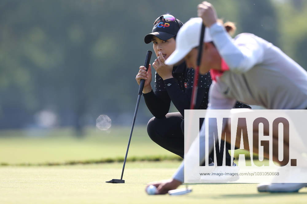Meijer LPGA, Golf Damen Classic Moriya Jutanugarn of Thailand waits on the first green during the third round of the Meijer LPGA Classic for Simply Give golf tournament at Blythefield Country Club in Belmont, MI, USA Saturday, June 17, 2023. Belmont Michigan United States