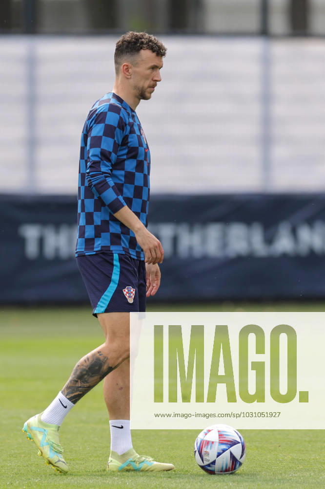 Training of the Croatian national football team Ivan Perisic of Croatia at the training of the Croatian national football team on the field of Feyenoord s football academy in Rotterdam, Netherlands on June 17, 2023. LukaxStanzl PIXSELL