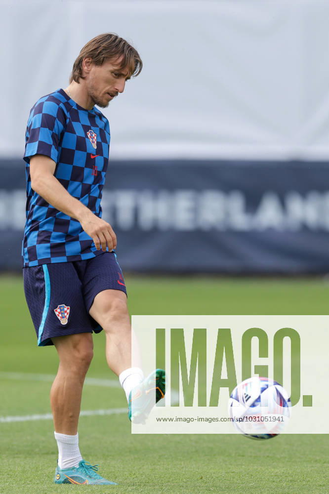 Training of the Croatian national football team Luka Modric of Croatia at the training of the Croatian national football team on the field of Feyenoord s football academy in Rotterdam, Netherlands on June 17, 2023. LukaxStanzl PIXSELL