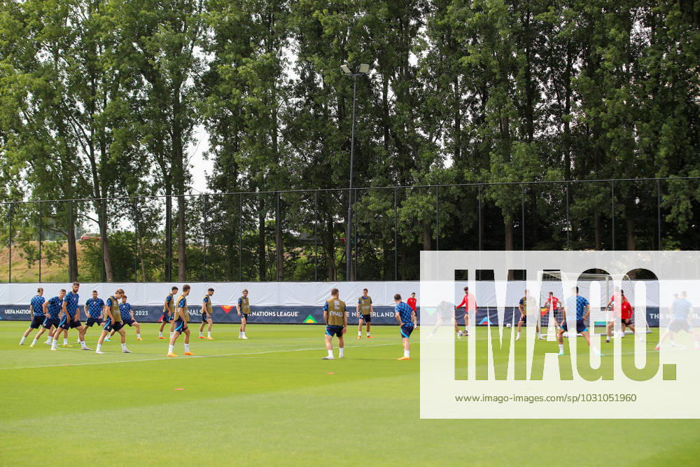 Training of the Croatian national football team Training of the Croatian national football team on the field of Feyenoord s football academy in Rotterdam, Netherlands on June 17, 2023. LukaxStanzl PIXSELL
