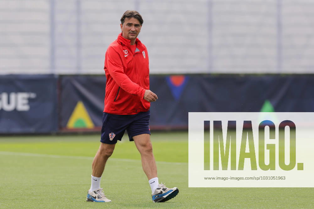 Training of the Croatian national football team Head coach Zlatko Dalic at the training of the Croatian national football team on the field of Feyenoord s football academy in Rotterdam, Netherlands on June 17, 2023. LukaxStanzl PIXSELL