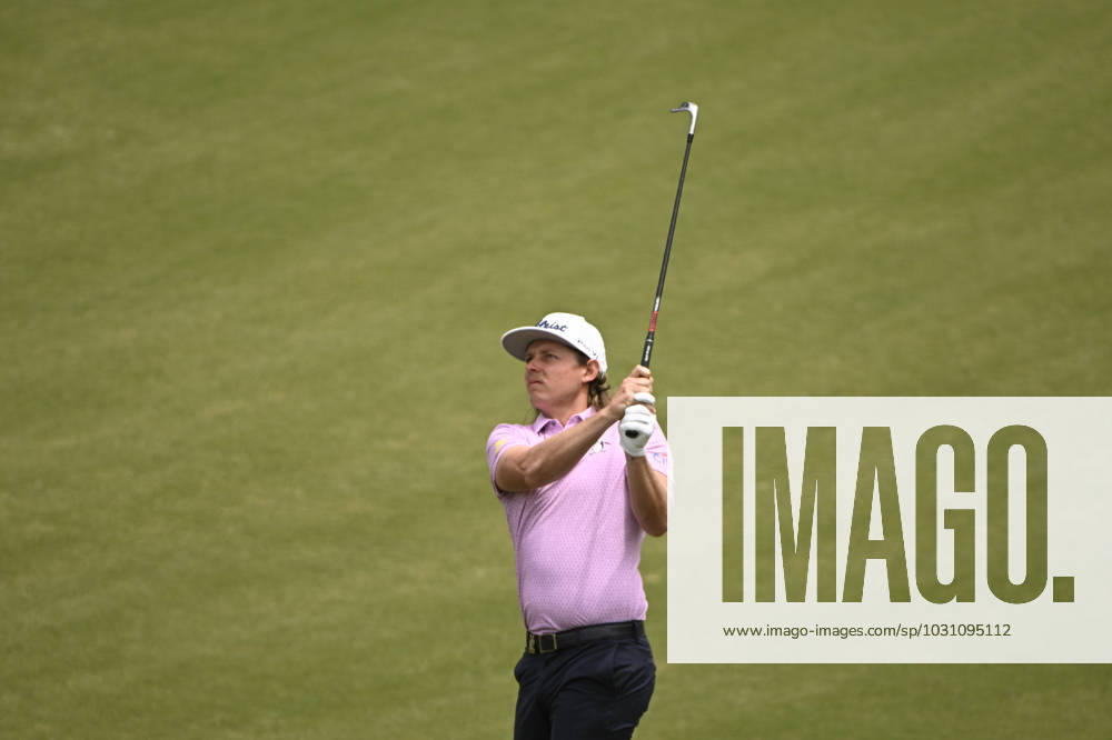Cameron Smith of Australia watches his fairway shot on the third hole during the final round of the 2023 U.S. Open Golf Championship at the Los Angeles Country Club in Los Angeles, California on Sunday, June 18, 2023. LAP20230618743 ALEXxGALLARDO