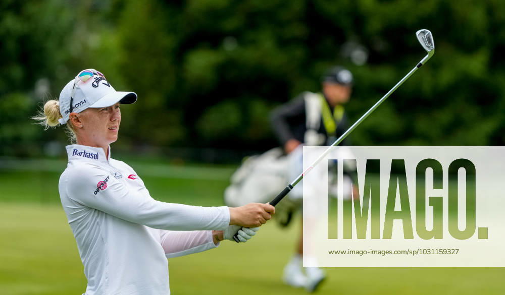 Madelene Sagstrom (SWE) hits a tee shot during a practice round of the KPMG Womens Golf Championship at Baltusrol Golf Club in Springfield, NJ on June 21, 2023. Eclipse Sportswire CSM Springfield USA - ZUMAcs17 20230621_zaf_cs17_012