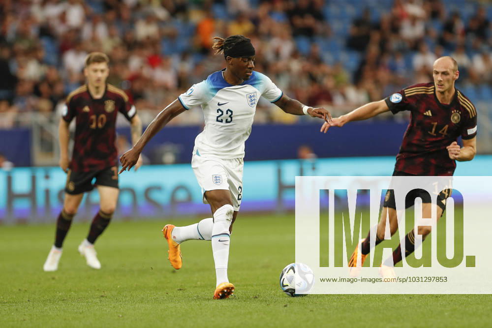 UEFA U21, U 21 EM, Deutschland - England, 3. Gruppenspiel, 28.06.2023, Batumi Noni MADUEKE ( 23, England), UEFA U21-Fussball-Europameisterschaft in Rumaenien und Georgien, Deutschland - England, 3. Gruppenspiel, 28.06.2023, Batumi
