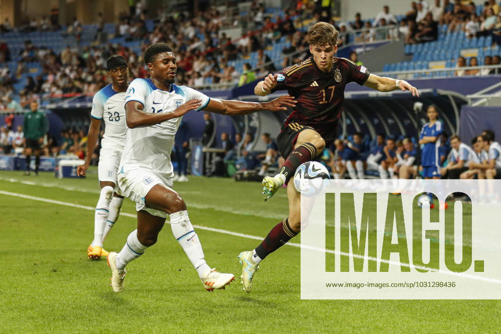 UEFA U21, U 21 EM, Deutschland - England, 3. Gruppenspiel, 28.06.2023, Batumi Noah WEISSHAUPT ( 17, Deutschland, SC Freiburg), UEFA U21-Fussball-Europameisterschaft in Rumaenien und Georgien, Deutschland - England, 3. Gruppenspiel, 28.06.2023, Batumi