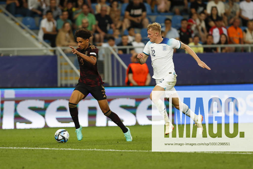 UEFA U21, U 21 EM, Deutschland - England, 3. Gruppenspiel, 28.06.2023, Batumi Kevin SCHADE ( 9, Deutschland, Brentford FC), UEFA U21-Fussball-Europameisterschaft in Rumaenien und Georgien, Deutschland - England, 3. Gruppenspiel, 28.06.2023, Batumi