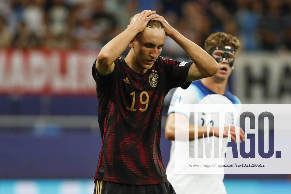 UEFA U21, U 21 EM, Deutschland - England, 3. Gruppenspiel, 28.06.2023, Batumi Nelson WEIPER ( 19, Deutschland, 1. FSV Mainz 05), UEFA U21-Fussball-Europameisterschaft in Rumaenien und Georgien, Deutschland - England, 3. Gruppenspiel, 28.06.2023, Batumi