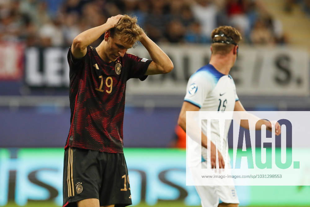 UEFA U21, U 21 EM, Deutschland - England, 3. Gruppenspiel, 28.06.2023, Batumi Nelson WEIPER ( 19, Deutschland, 1. FSV Mainz 05), UEFA U21-Fussball-Europameisterschaft in Rumaenien und Georgien, Deutschland - England, 3. Gruppenspiel, 28.06.2023, Batumi
