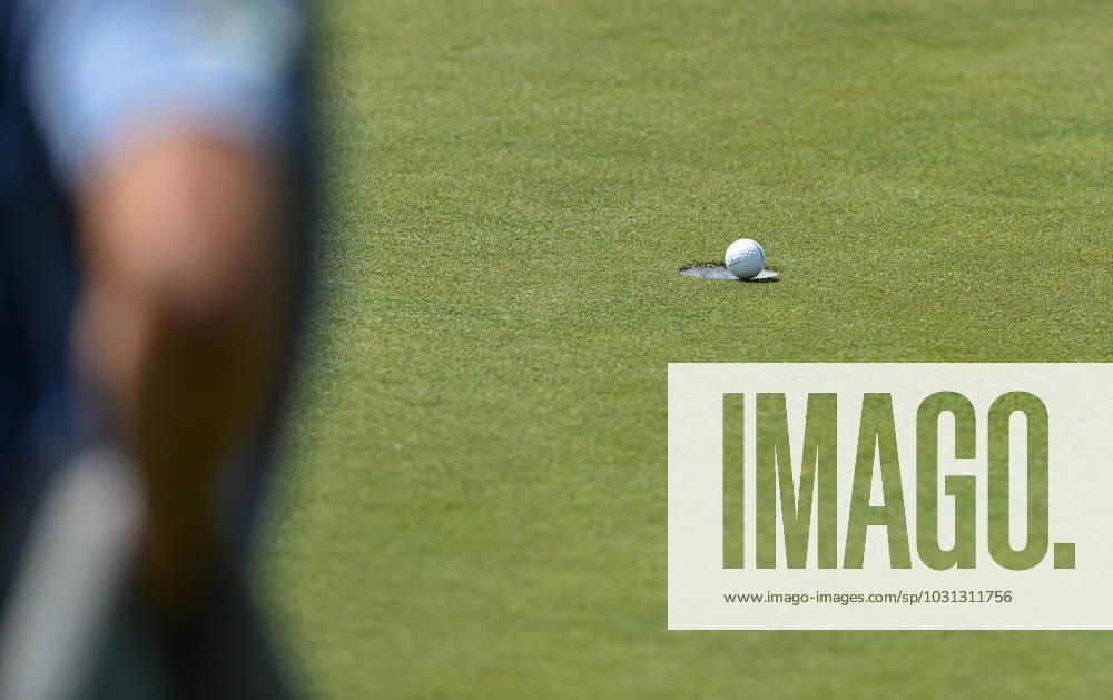 29th June 2023; The Belfry, Sutton Coldfield, West Midlands, England: Betfred British Masters Golf, Day 1; The ball drops on the 18th green ActionPlus12524909 GodfreyxPitt