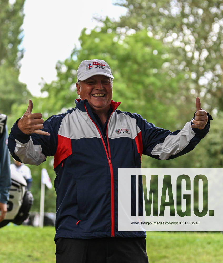 2nd July 2023; The Belfry, Sutton Coldfield, West Midlands, England: Betfred British Masters Golf, Day 4; A marshal happy in his work ActionPlus12526214 GodfreyxPitt