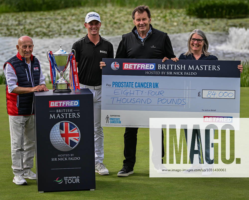 2nd July 2023; The Belfry, Sutton Coldfield, West Midlands, England: Betfred British Masters Golf, Day 4; During the tournament thousands of pounds were raised for Prostate Cancer UK ActionPlus12526639 GodfreyxPitt
