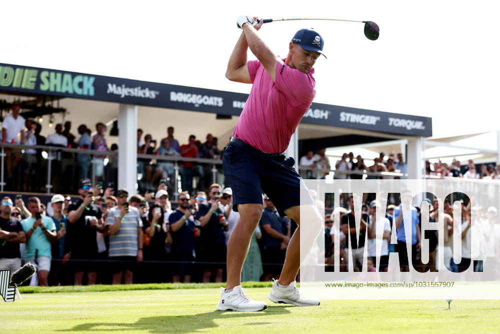 Mandatory Credit: Photo by James Marsh Shutterstock (13995948bb) Bryson DeChambeau of USA and team Crushers during his round. LIV Golf Invitational London, Day Two, Golf, Centurion Club, Hemel Hempstead, UK - 08 Jul 2023 LIV Golf Invitational London, Day Two, Golf, Centurion Club, Hemel Hempstead, UK - 08 Jul 2023