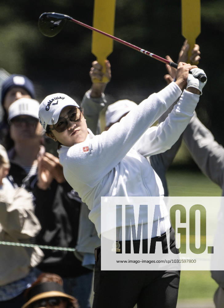 Hyo Joo Kim of the Republic of Korea hits off the third tee on the final day of the Women s U.S. Open at Pebble Beach, California on Sunday, July 9, 2023. PBP2023070908 TERRYxSCHMITT