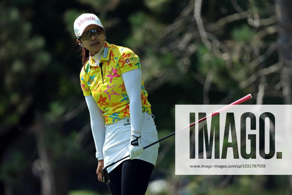 Dana Open Pornanong Phatlun of Thailand tees off on the second hole during Day Two of the Dana Open at Highland Meadows Golf Club in Sylvania, Ohio USA, on Friday, July 14, 2023. Sylvania Ohio United States