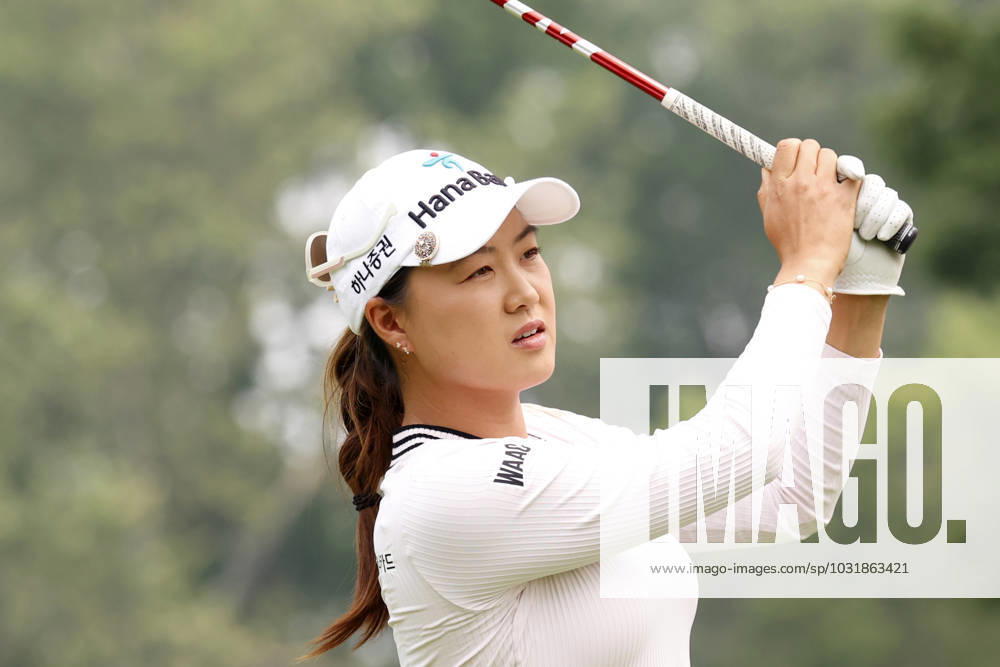 SYLVANIA, OH - JULY 15: LPGA, Golf Damen golfer Minjee Lee plays her tee shot on the 3rd hole during the final round of the Dana Open on July 16, 2023, at Highland Meadows Golf Club in Sylvania, Ohio. (Photo by Brian Spurlock Icon Sportswire) GOLF: JUL 15 LPGA Dana Open Icon230716029