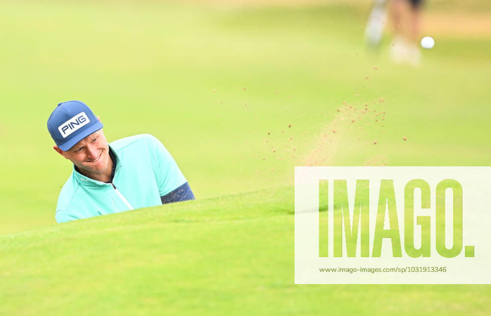 Mandatory Credit: Photo by Greig Cowie Shutterstock (14012011af) Adrian Meronk on the 2nd Green The British Open Championship, Practice, Golf, Royal Liverpool Golf Club, Liverpool, UK - 17 Jul 2023 The British Open Championship, Practice, Golf, Royal Liverpool Golf Club, Liverpool, UK - 17 Jul 2023