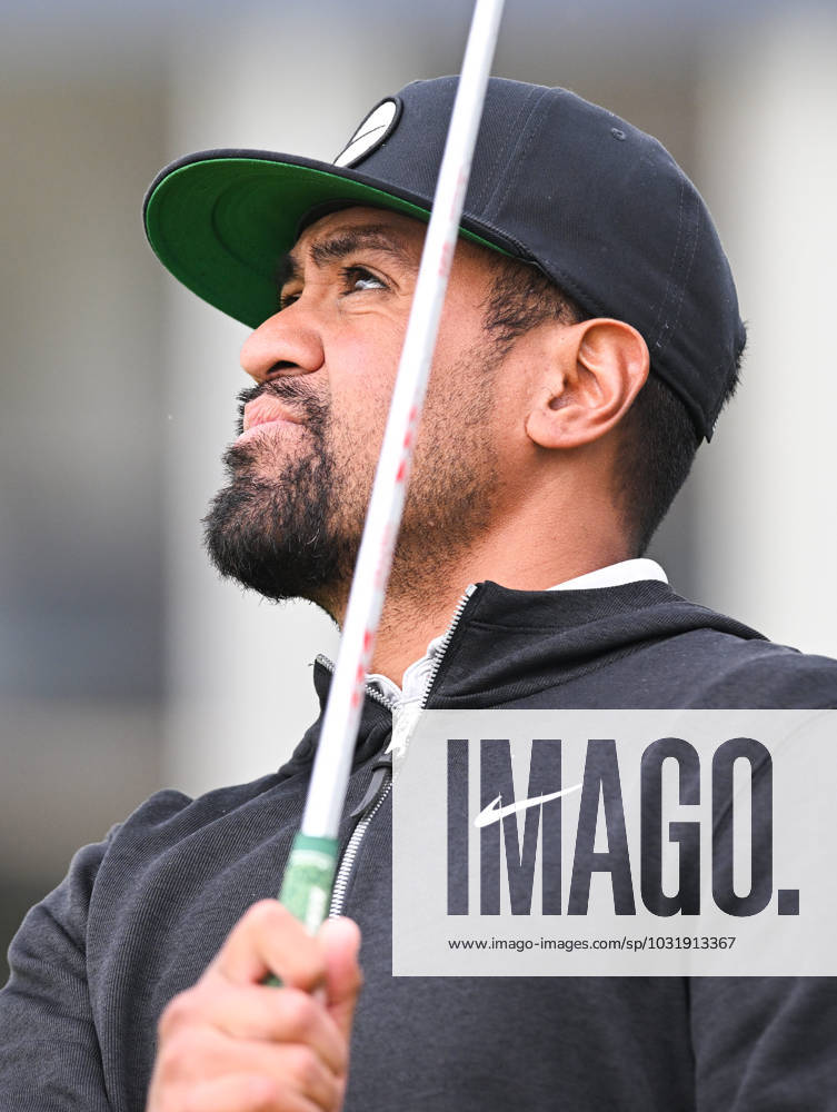 Mandatory Credit: Photo by Greig Cowie Shutterstock (14012011aq) Tony Finau on the practice chipping area The British Open Championship, Practice, Golf, Royal Liverpool Golf Club, Liverpool, UK - 17 Jul 2023 The British Open Championship, Practice, Golf, Royal Liverpool Golf Club, Liverpool, UK - 17 Jul 2023